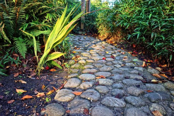 Uses of stone - stone footpath