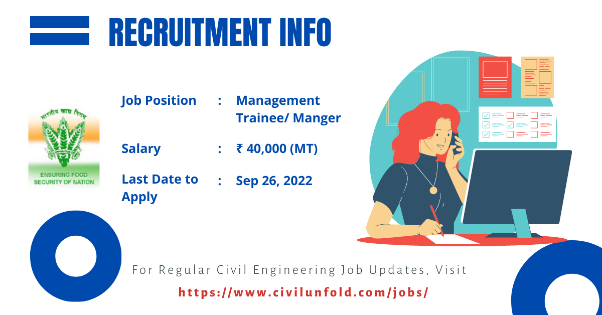 Management Trainee Recruitment 2022 – FCI